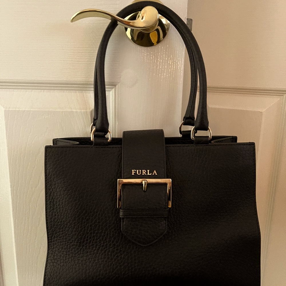 Furla black handbag
